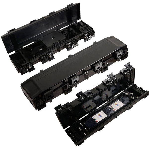 What are the two white tubes inside an 8-core optical fiber cable 